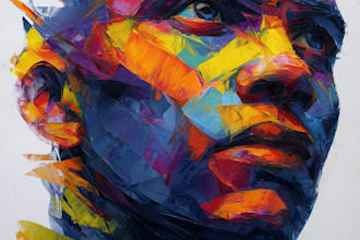 create amazing abstract art portrait from your photo