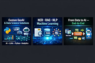 build genai, nlp, ml and data science solutions using python