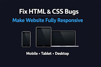 fix HTML CSS bugs and make your website responsive