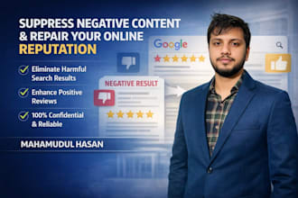 suppress negative content and repair your online reputation