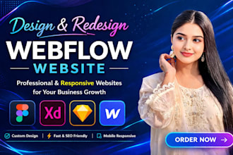 design and develop a professional webflow website, figma to webflow expert