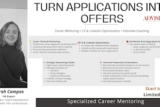 mentor you to get 10x more job offers and pass job interviews