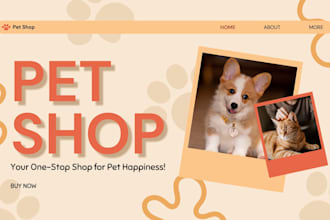 design pet acessories shopify store pet store pet supplies shopify website