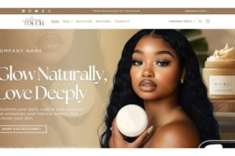 design skincare shopify store beauty website lipstick cosmetic, skincare store