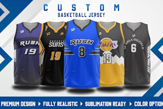 create a sublimated basketball jersey or uniform