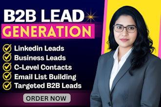 do b2b lead generation, real estate, and linkedin leads