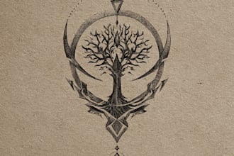 design a unique and detailed fantasy logo