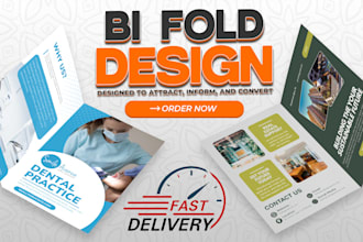design canva brouchure,business tri fold and bifold