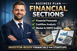 create business plan financials and cashflow forecast