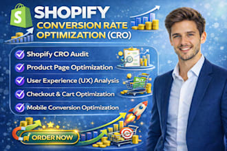 do conversion rate optimization cro audit for your shopify store or website cro