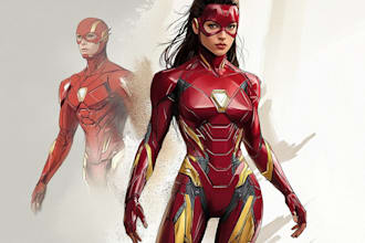 superhero character for comics