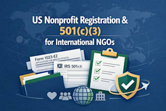 help international ngos register a us nonprofit apply for 501c3 charity 1023ez