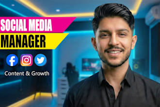 be your social media marketing manager and content creator