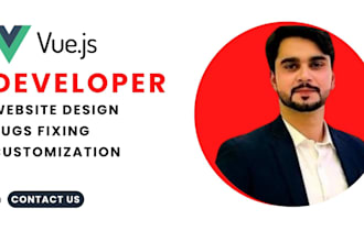develop a responsive vue js website