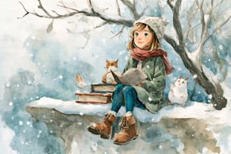 design children story book illustration