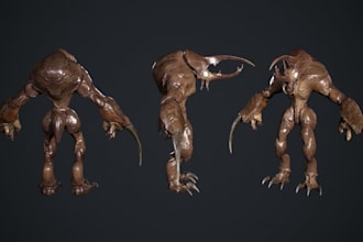 convent daz3d fantasy dnd, scary character monster, ttrpg npc, nsfw sculpture
