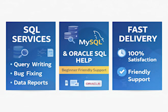 write sql queries and fix database issues