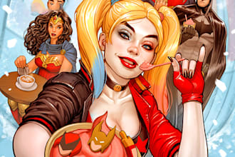 create an awesome comic books based on your script