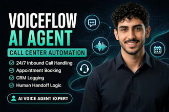 build a voiceflow ai voice agent for inbound call center automation