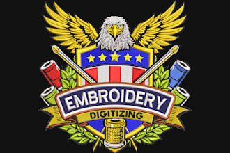 digitize image for embroidery with clean stitches and low stitch count