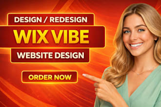 build a wix vibe business website or wix studio design
