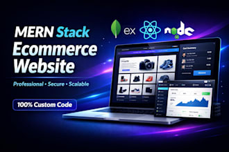 build a full stack ecommerce web app for startups with admin dashboad