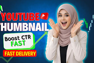 design attractive clickbait youtube thumbnails