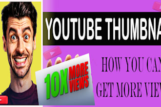 design attractive thumbnail for youtube videos in 24 hours