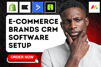 setup ecommerce brands CRM shopify klaviyo activecampaign omnisend monday CRM