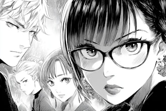 drawing amazing webtoon webcomic manga for you