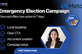 execute an emergency social media campaign for local elections