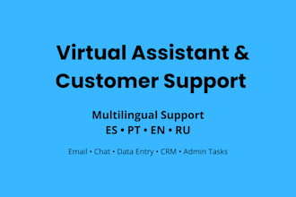 multilingual virtual assistant and customer support agent