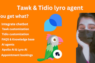 customize train chatbots tawk, tidio, lyro ai