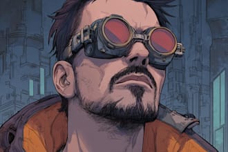 design stunning  cyberpunk portrait