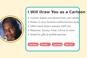 draw your favourite cartoon and offer hand drawn artwork