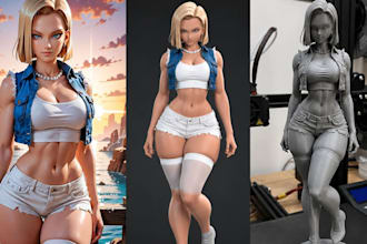 convert 2d to 3d model picture to 3d model image to stl for 3d printing