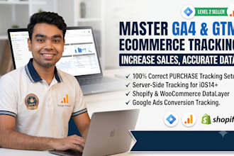 google analytics 4 setup shopify, ga4 ecommerce tracking , conversion tracking