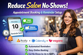 reduce salon no shows with appointment booking and reminder setup