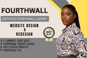 fourthwall website design, store set up, merch pod, print on demand for content