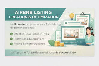 create and optimize your airbnb listing for more bookings