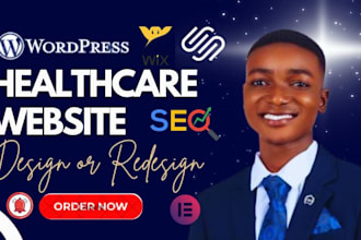 design healthcare website, home care website, medical, clinic, therapy website