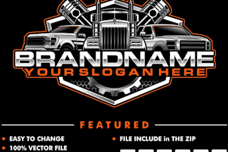 design trucking business, dispatcher, towing, and truck logo