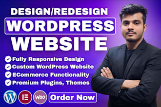 design or redesign wordpress elementor website