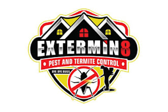 design a professional pest control logo for your business