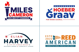 do best modern attractive political campaign election party winning logo