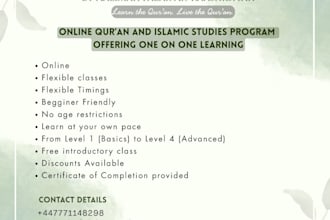 teach quran and islamic studies with proper understanding