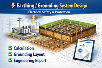 design earthing and grounding system with calculation report