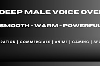 bring a deep cinematic sports voice over for highlights, youtube, or commentary