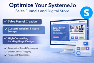 german systeme io digital store, design contact tags pipeline, sales funnel blog