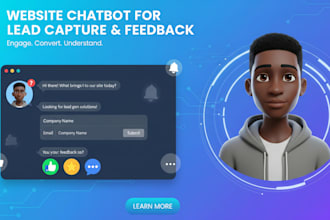 install a website chatbot for lead capture and feedback